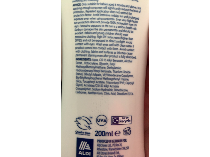 Lacura Baby & Kids Sensitive Sun Lotion, SPF 50+, 200 mL