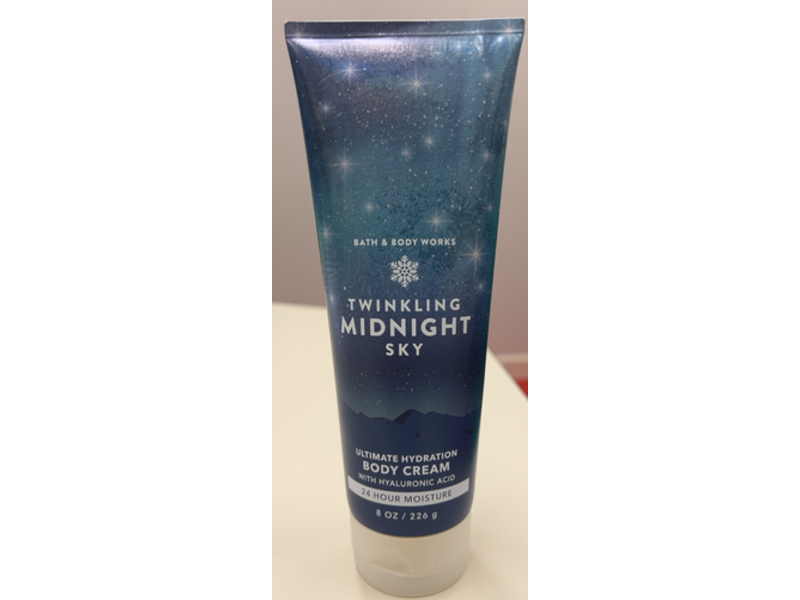Bath & Body Works Twinkling Midnight Sky Ultimate Hydration Body Cream, Hyaluronic Acid, 8 oz/226 g
