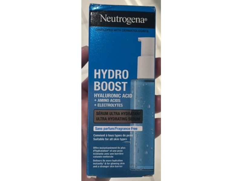 Neutrogena Hydro Boost Ultra Hydrating Serum, Fragrance Free, 30 mL
