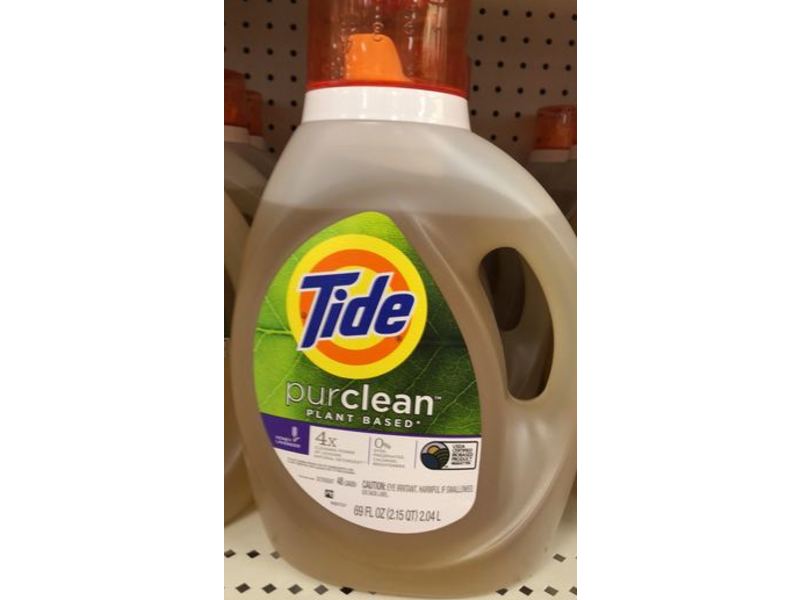 Tide Purclean Plant-Based Liquid Laundry Detergent, Honey Lavender, 48 Loads, 69 fl oz/2.04 L