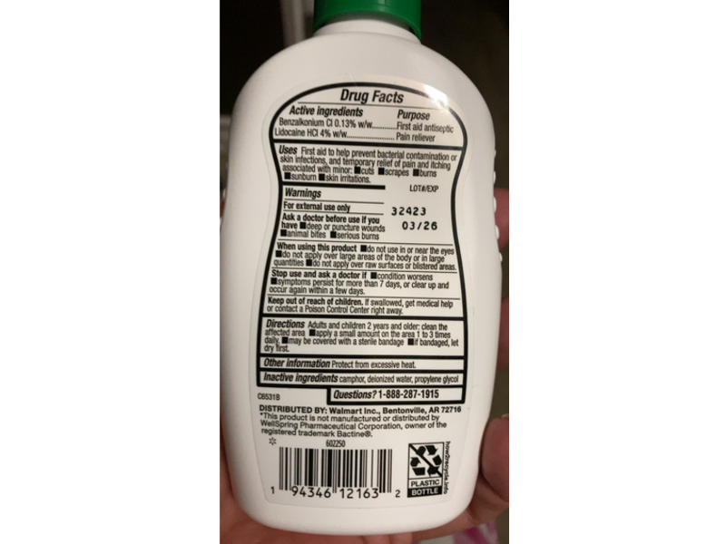 Equate Maximum Strength Pain Relieving Antiseptic Spray, 5 fl oz/148 mL