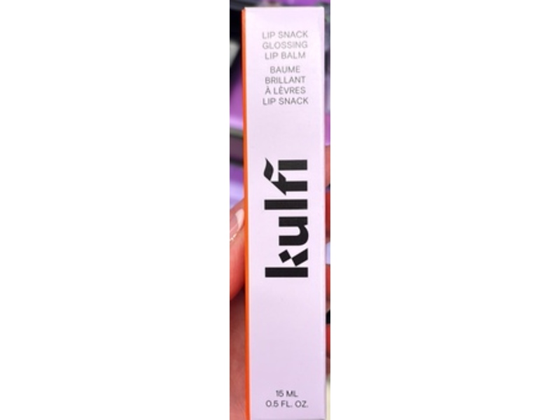 Kulfi Lip Snack Glossing Lip Balm, Vanilla Sponge Cake, 0.5 fl oz/ 15 mL