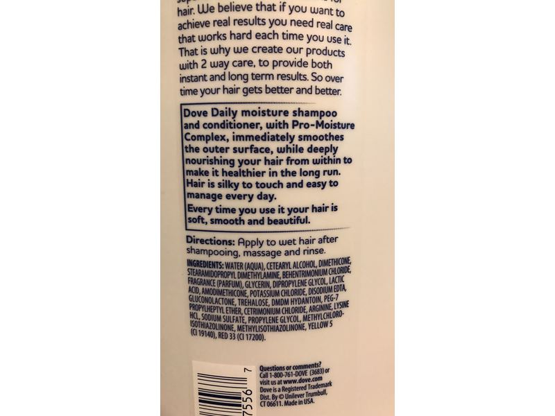 Dove Nutritive Daily Moisture Conditioner, 40oz