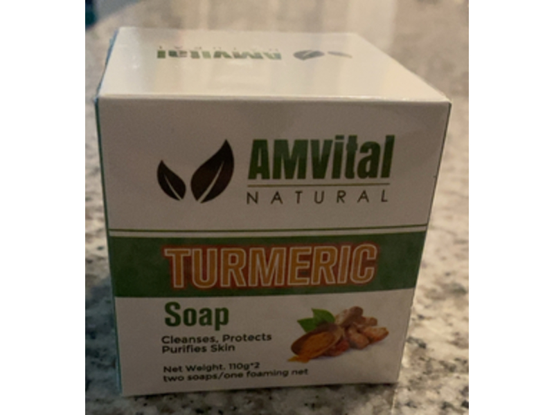 Amvital Soap, Turmeric, 110 g , 2 Count