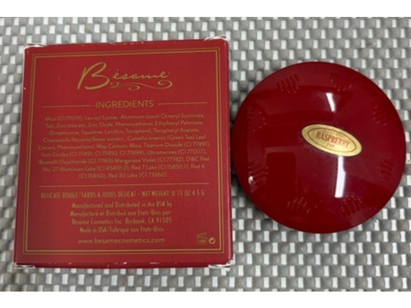Besame Delicate Rouge Translucent Blush, Raspberry, 0.15 oz/4.5 g
