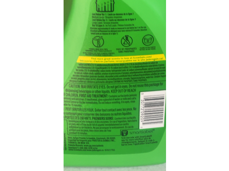 Gain + Aroma Boost Liquid Laundry Detergent, Moonlight Breeze, 61 Loads, 88 fl oz/2.6 L