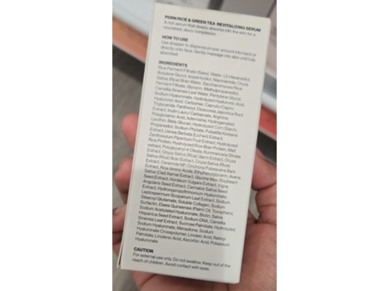 Knours Revitalizing Serum, PDRN Rice Green Tea, 1.69 fl oz/50 mL