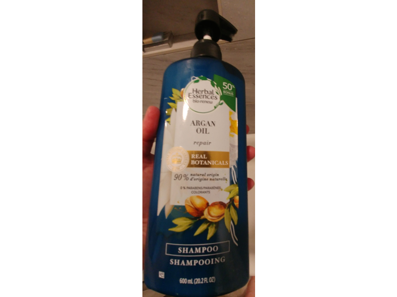 Herbal Essences Real Botanicals Shampoo, Argan Oil, 20.2 fl oz/600 mL
