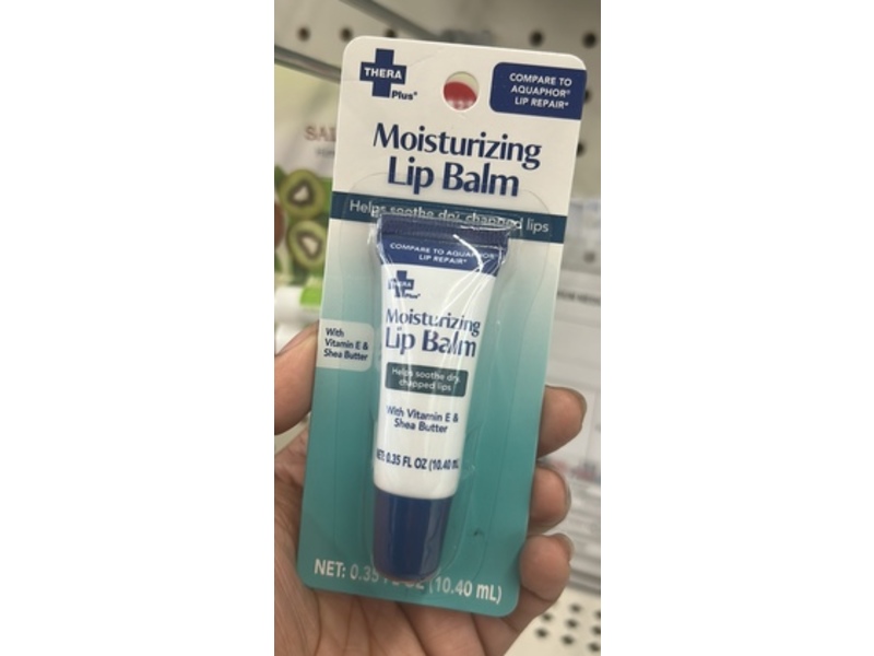 Thera Plus Moisturizing Lip Balm, Vitmain E & Shea Butter, 0.35 fl oz/10.40 mL