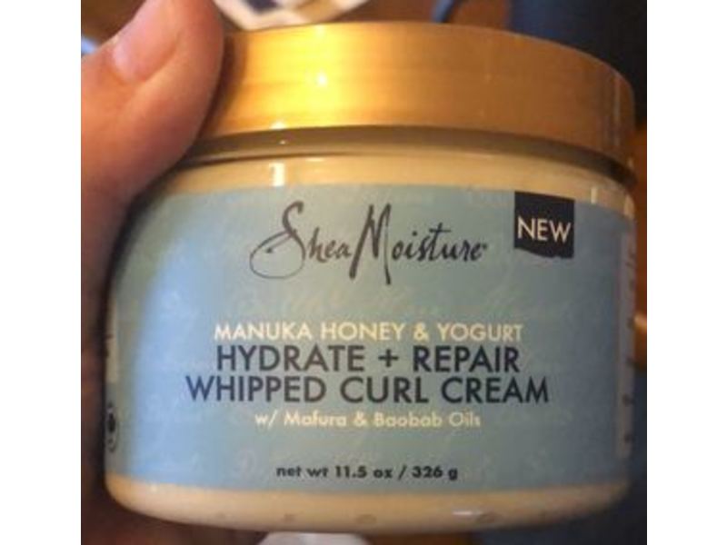 Sheamoisture Hydrate + Repair Whipped Curl Cream, Manuka Honey & Yogurt, 11.5 oz/326 g