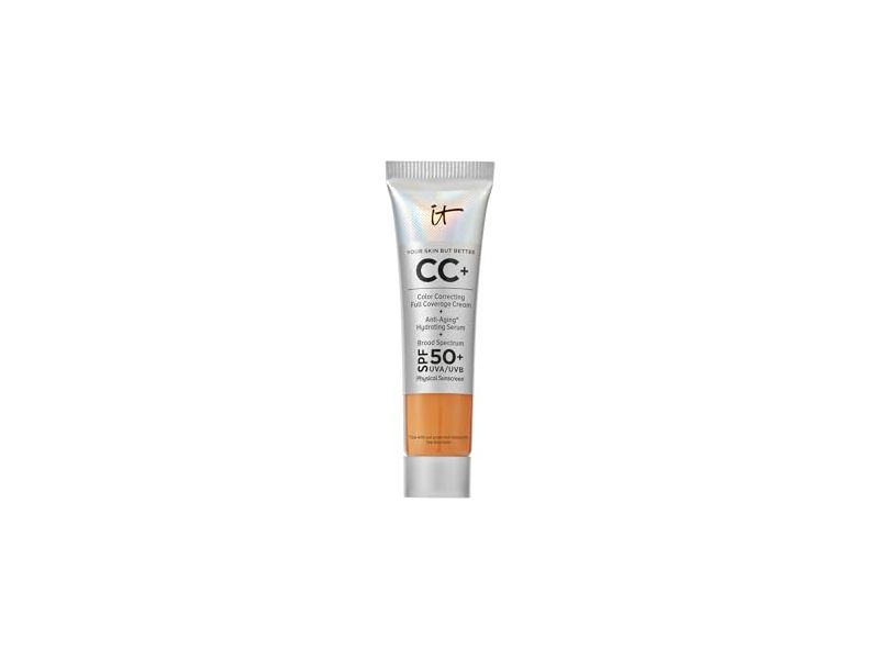 It Cosmetics CC+ Cream, SPF 50+, 20 N Tan Rich, 0.406 fl oz/12 mL
