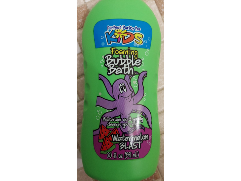 Perfect Purity Foaming Bubble Bath kids, Watermelon Blast 20 fl oz/591 mL
