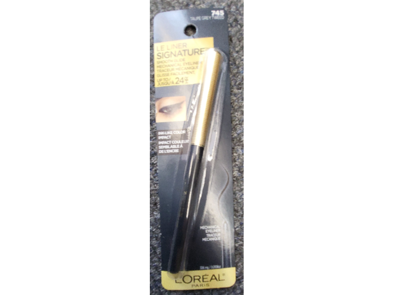 L'Oreal Paris Le Liner Signature Mechanical Eyeliner, Taupe Grey Tweed, 0.011 oz