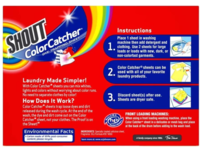 Shout Color Catcher In Wash Dye Trapping Sheets, 72 Sheets - thumbnail 2