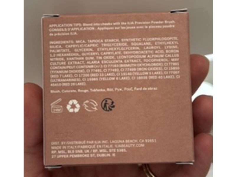 Ilia Soft Focus Blurring Blush, Breathless, 0.15 oz/4.5 g