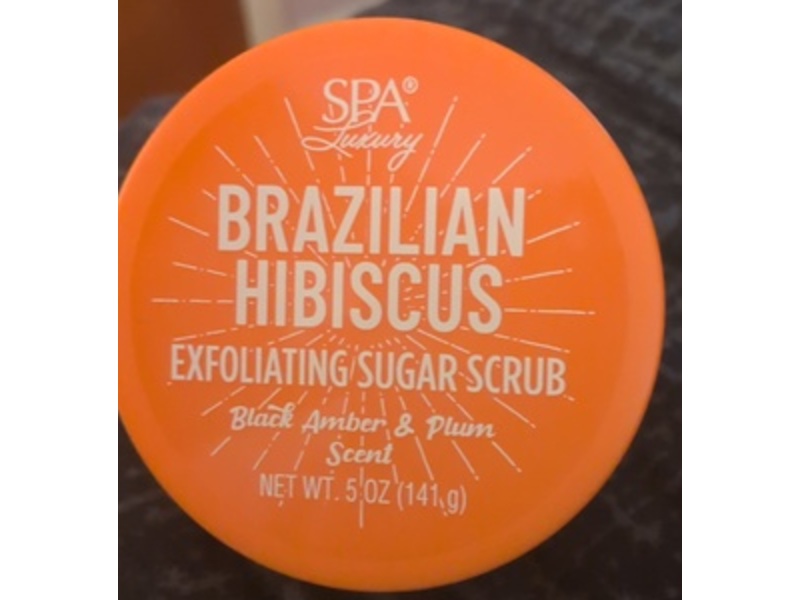 SPA Luxury Exfoliating Sugar Scrub, Brazilian Hibiscus, 5 oz/141 g
