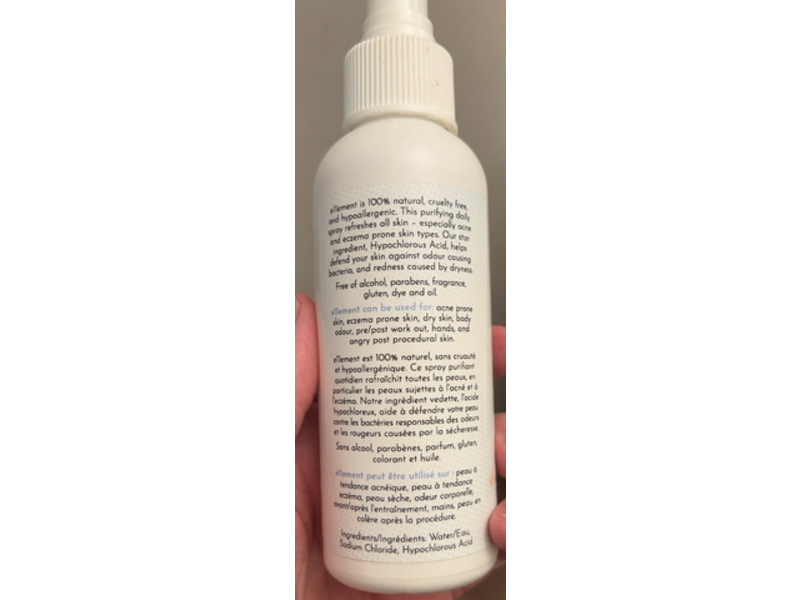 E11ement Hypochlorous Acid Face & Skin Spray, 4 fl oz/120 mL