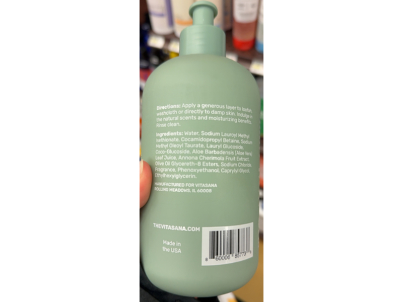 Vitasana Plant Derived Body Wash, Sea Buckthorn Bergamot, 16 oz/473 mL