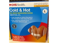 CVS Health Cold & Hot No Mess Medicated Patch, Menthol 5%, L, 5 Count - thumbnail 2