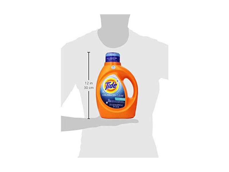 Tide Coldwater Clean High Efficiency Liquid Laundry Detergent, Fresh Scent, 92 oz