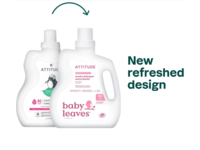 Attitude Baby Leaves Laundry Detergent, Unscented, 80 Loads, 67.6 fl oz/2 L - thumbnail 2