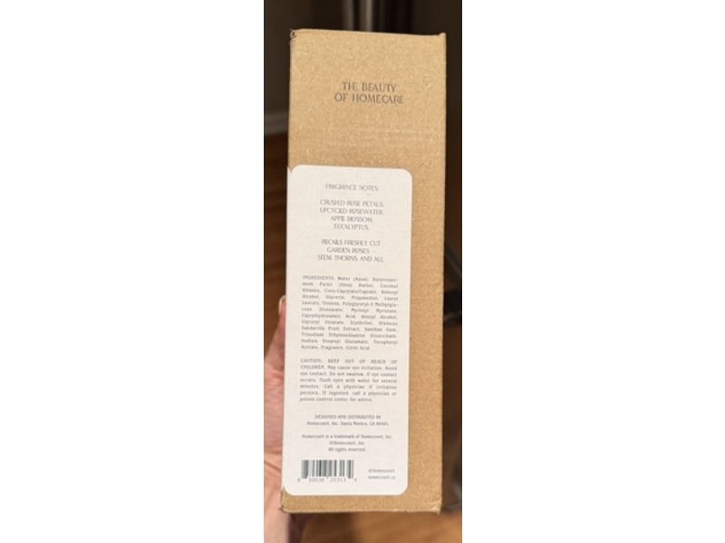 Homecourt Hand Cream, Steeped Rose, 12 fl oz/355 mL