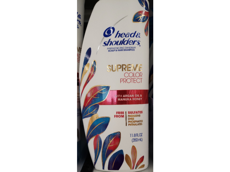 Head & Shoulders Scalp & Hair Shampoo, Supreme Color Protect, 11.8 fl oz/350 mL