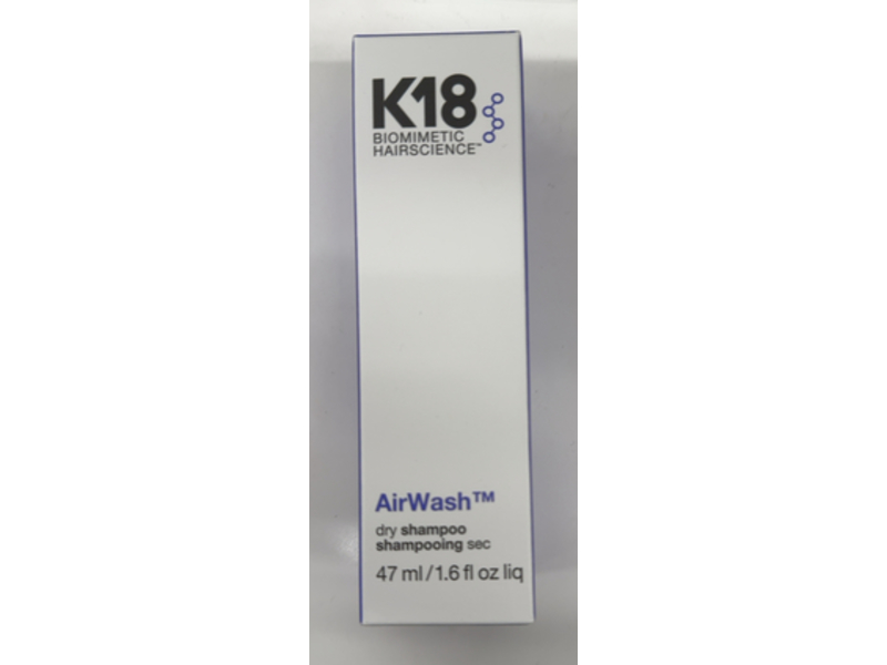 K18 Biomimetic Hairscience AirWash Dry Shampoo, 1.6 fl oz/47 mL