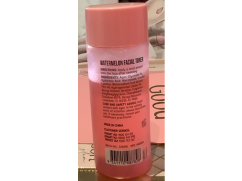 OXX Skincare Watermelon Facial Toner, Niacinamide, Hyaluronic Acid, Watermelon Extract, 150 mL