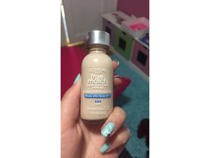 L'Oreal Paris True Match Super Blendable Makeup, Natural Ivory, 1 fl oz