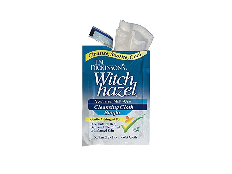 T.N. Dickinson's Witch Hazel Cleansing Cloth, Aloe, 14 Count