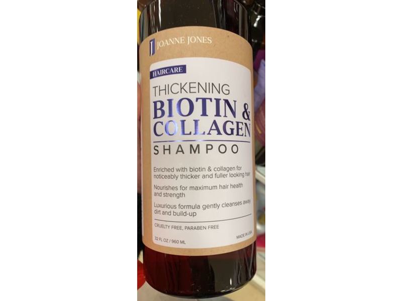 Joanne Jones Thickening Biotin & Collagen Shampoo, 32 fl oz/960 mL