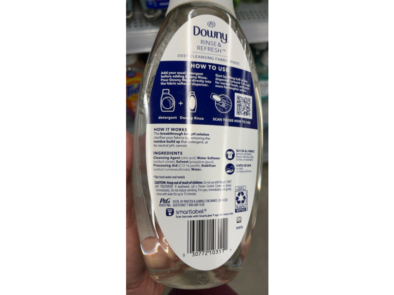 Downy Fabric Rinse & Refresh, 25.5 fl oz/754 mL