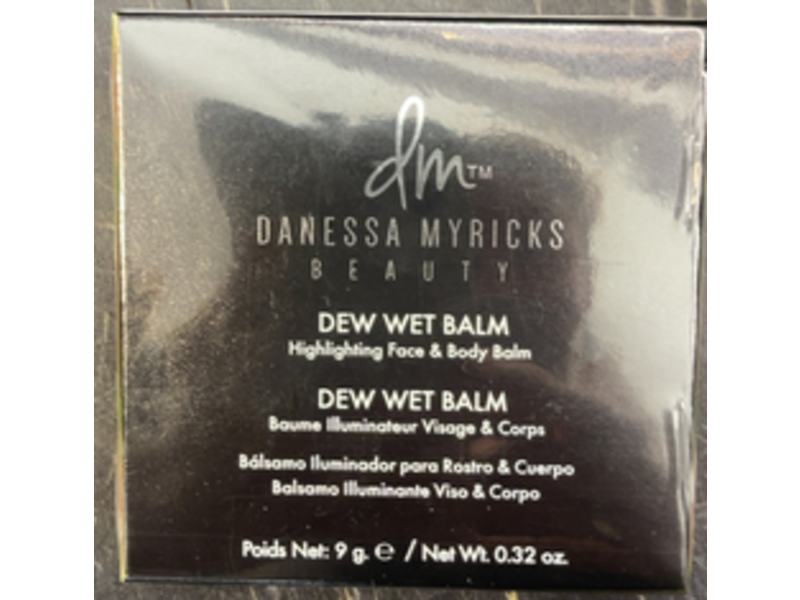 Danessa Myricks Beauty Dew Wet Balm, Clear Transparent Gloss, 0.32 oz/9 g