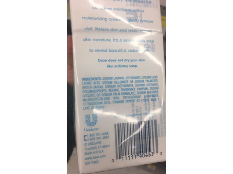 Dove Beauty Bar, Gentle Exfoliating, 4 oz (10 bars)