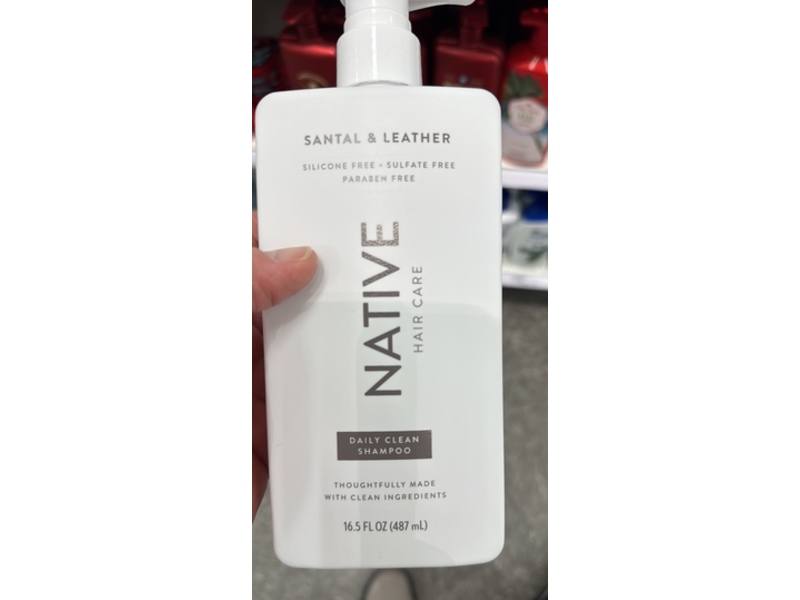 Native Daily Clean Shampoo, Santal & Leather, 16.5 fl oz/487 mL