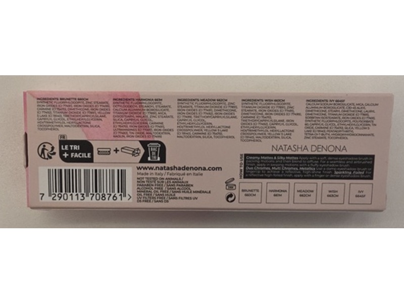 Natasha Denona Mini Bloom Palette, 0.028 oz/0.8 g