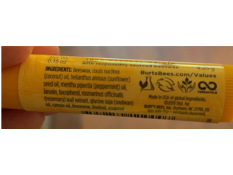 Burts Bees Moisturizing Lip Balm, 0.15 oz/4.25 g