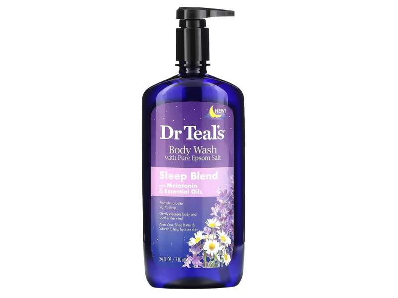 Dr Teal's Sleep Blend Body Wash, Melatonin & Essential Oil, 24 fl oz/710 mL