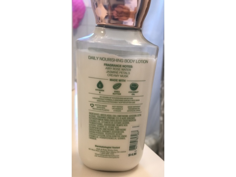 Bath & Body Works Body Lotion, Rose, 8 fl oz/236 mL