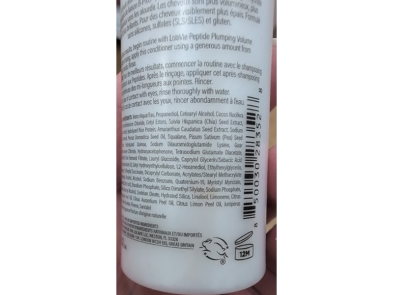 Lolavie Peptide Plumping Volume Conditioner, 2 fl oz/60 mL