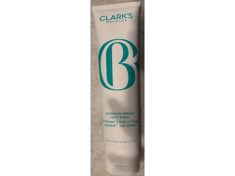 Clark's Botanicals Soothing Herbal Face Wash, 4.7 fl oz/140 mL