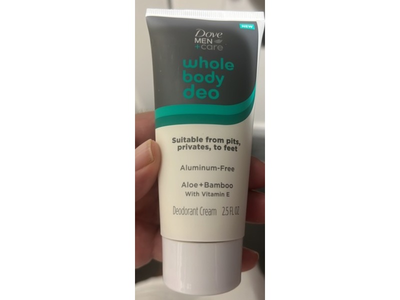 Dove Men + Care Whole Body Deodorant Cream, Aloe + Bamboo, 2.5 fl oz