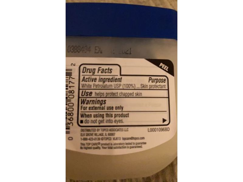 Top Care 100% Pure Petroleum Jelly, 3.75 oz/106 g