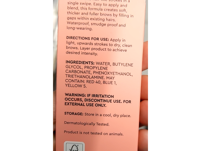 Lacura Microblade Effect Brow Pen, Medium Brown, 0.04 fl oz/1.2 mL