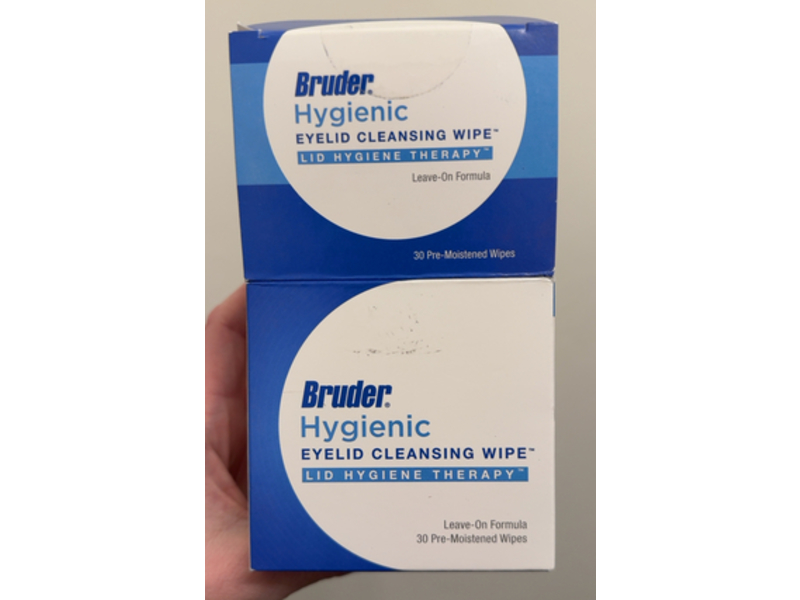 Bruder Hygienic Eyelid Cleansing Wipes, 30 Count