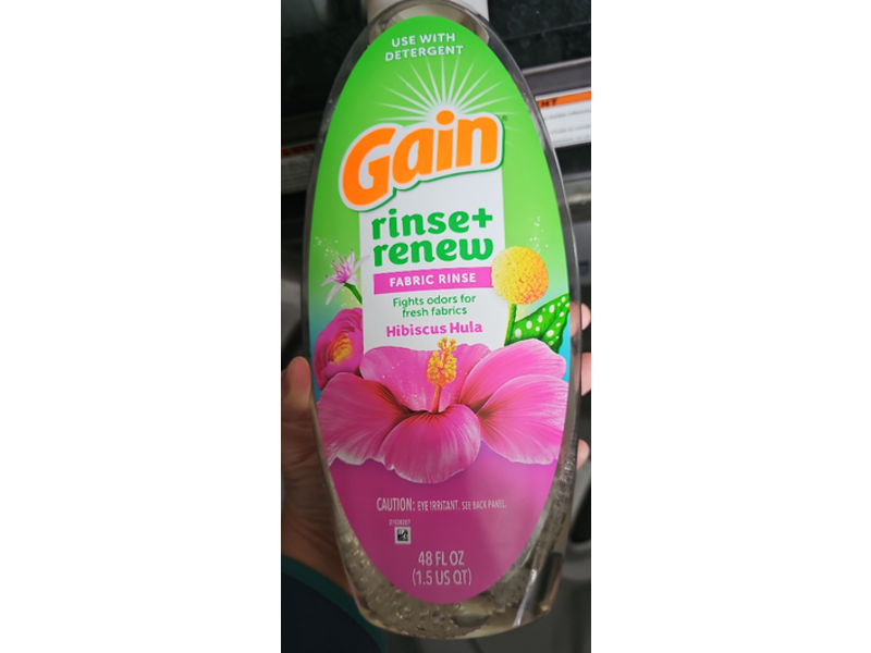 Gain Rinse & Refresh Liquid Fabric Rinse, Hibiscus Hula, 48 fl oz