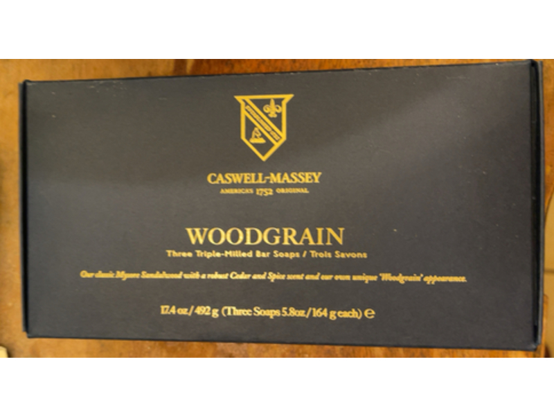 Caswell-Massey Triple Milled Bar Soap, Woodgrain, 17.4 oz/492 g, Pack Of 3