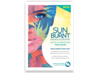 Sunburnt Advances Sun Recovery Ultra-Hydrating Face Mask, Aloe, Cucumber, Marine Collagen & Sodium Hyaluronic, 0.84 fl oz/25 mL, 4 Count - Image 2