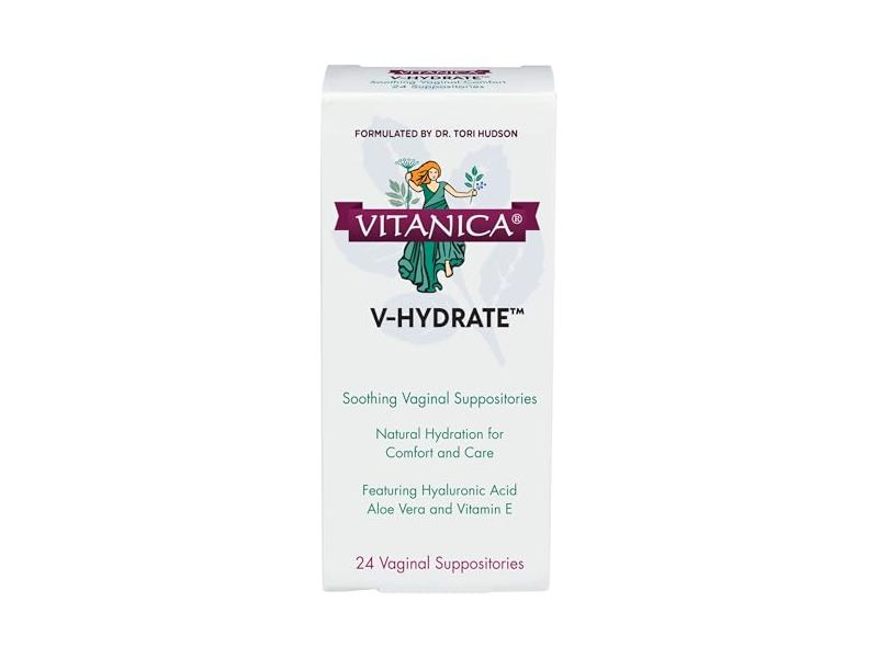 Vitanica V-Hydrate Soothing Vaginal Suppositories, 24 Count